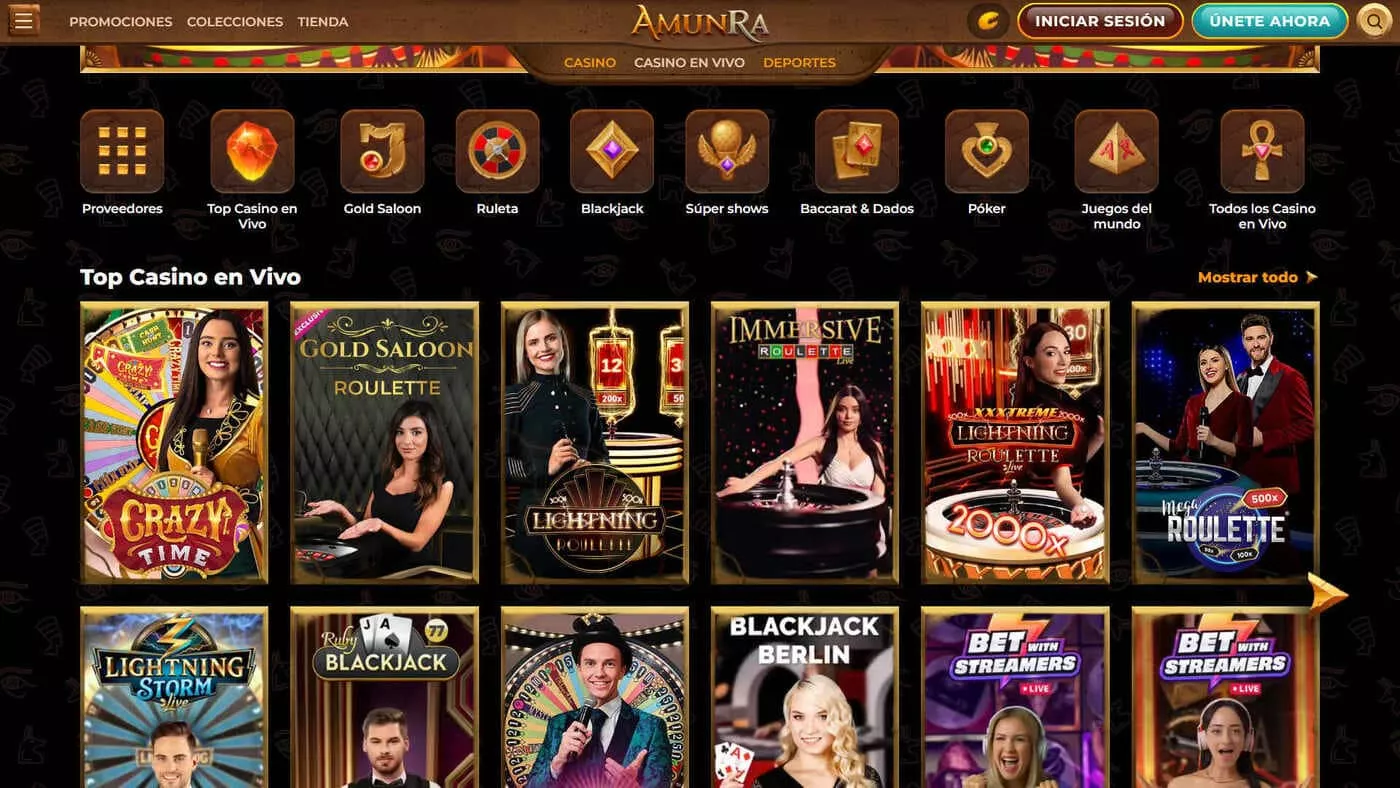Παράθυρο ζωντανής παρτίδας Blackjack στο Amunra casino με χρήστη να παίζει από κινητό