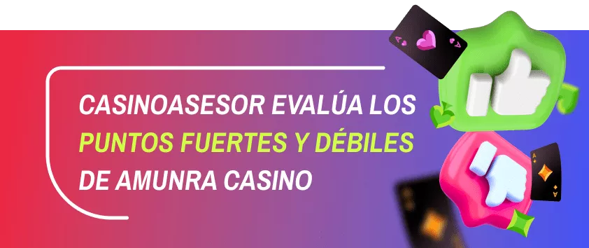 Rozhraní Amunra Casino s bonusovými nabídkami